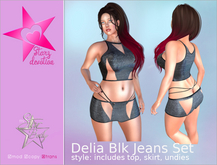 SD2 Delia Blk Jeans set