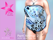 SD2 - Pam Animal Lt Bl Long Tube Top