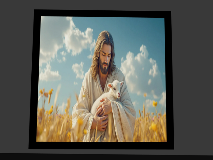 Jesus and Lamb