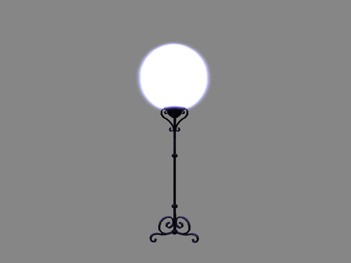 Lamp on Stand Gothic