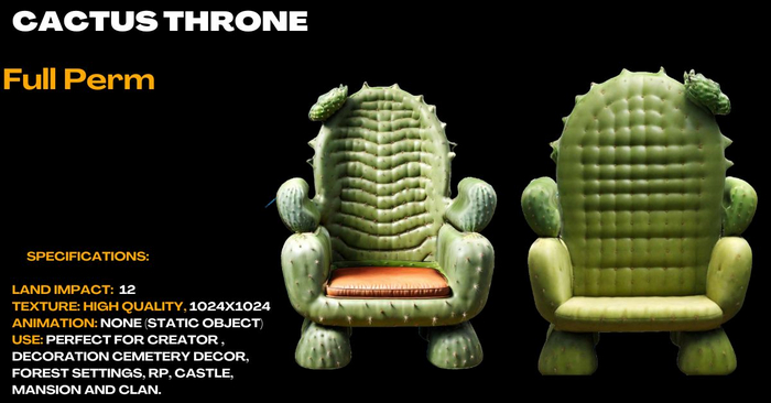 [NE] cactus throne Full perm