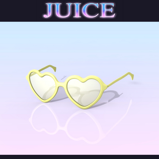 Yellow Heart Sunglasses