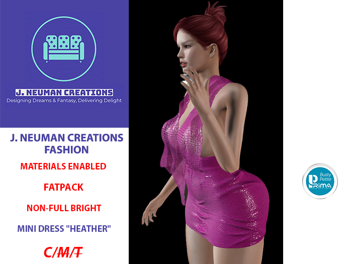 [JNC-F] MINI DRESS "HEATHER"-PRIMA FATPACK