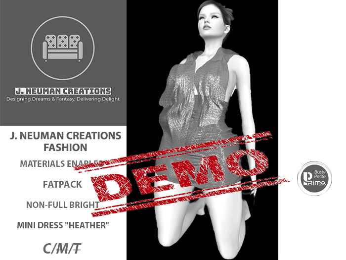 [JNC-F] MINI DRESS "HEATHER"-PRIMA FATPACK-DEMO