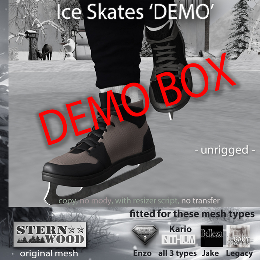 {JS} ICE SKATES -  DEMO - for various mesh types 