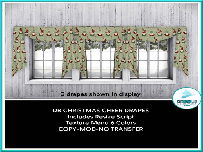 .:TT:.  CHRISTMAS CHEER DRAPES  add me