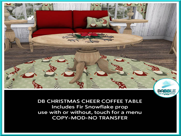 .:TT:.  CHRISTMAS CHEER COFFEE TABLE  add me
