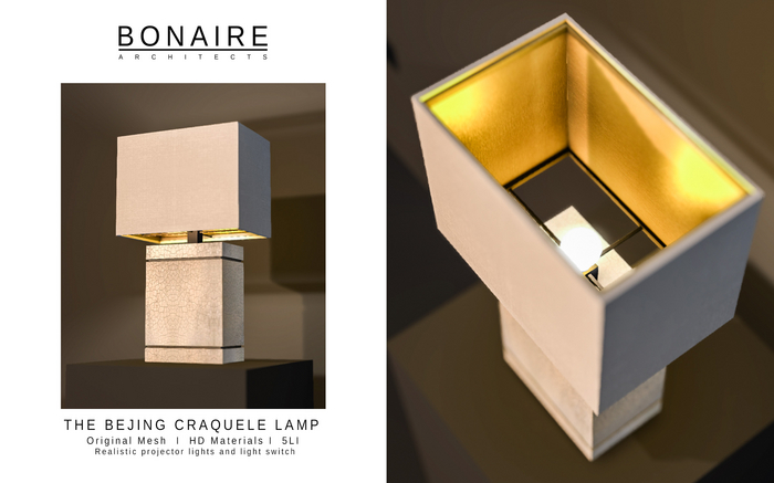 BONAIRE - Bejing Craquele Lamp Eggshell 