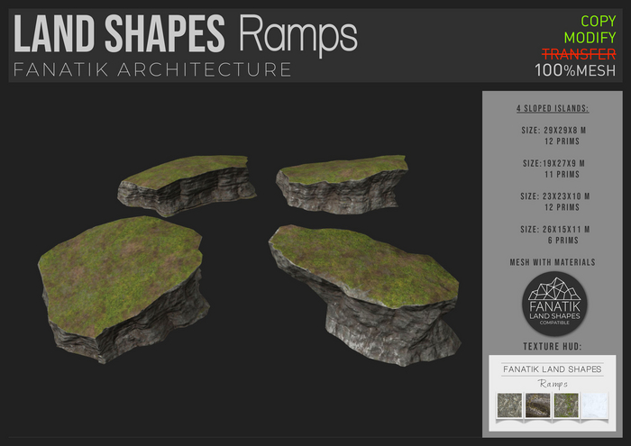 :FANATIK: LAND SHAPES Ramps - landscaping kit