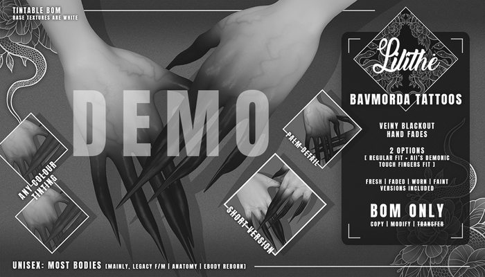 Lilithe'// Bavmorda Tattoos [DEMO]