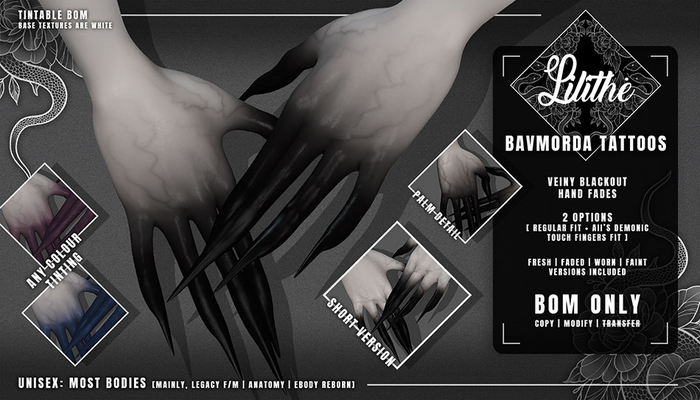 Lilithe'// Bavmorda Tattoos