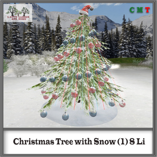 Lady's Garden - Christmas Tree with Snow (1) 8 Li
