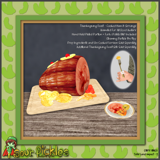 [SP] Thanksgiving Feast - Cooked Ham & Servings