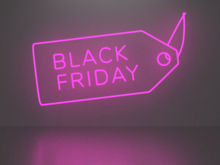 Black friday 4 neon sign Full Permission