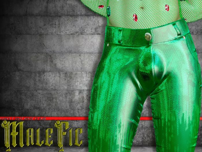 !!MaleFic Diamond Pants- Green