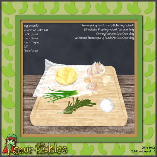 [SP] Thanksgiving Feast - Herb Butter Ingredients