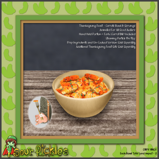 [SP] Thanksgiving Feast - Cooked Carrots & Servings