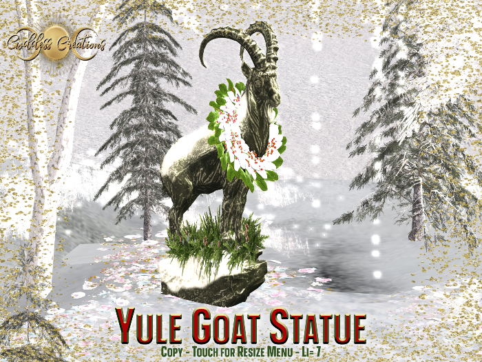 )O( GC: Yule Goat Statue 