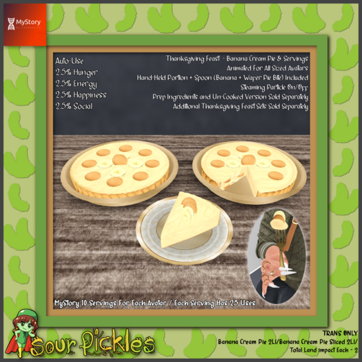 [SP] MyStory Thanksgiving Feast - Cooked Banana Cream Pie & Serving