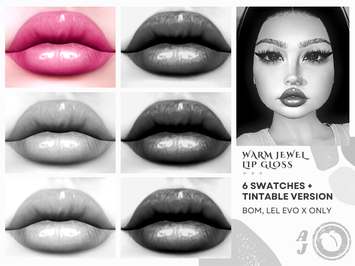 [DEMO] Warm Jewel Lip Gloss | BOM, Tintable, Lel Evo X | Au Jus.
