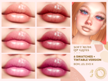 Soft Nude Lip Gloss | BOM, Tintable, Lel Evo X | Au Jus.