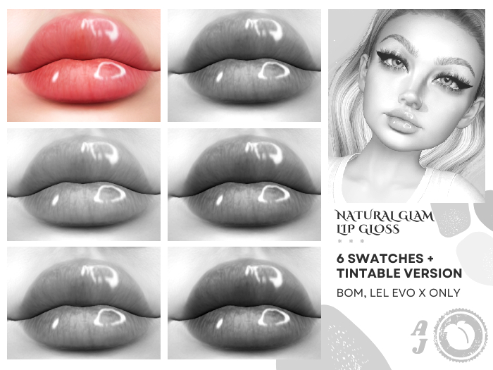 [DEMO] Natural Glam Lip Gloss | BOM, Tintable, Lel Evo X | Au Jus.
