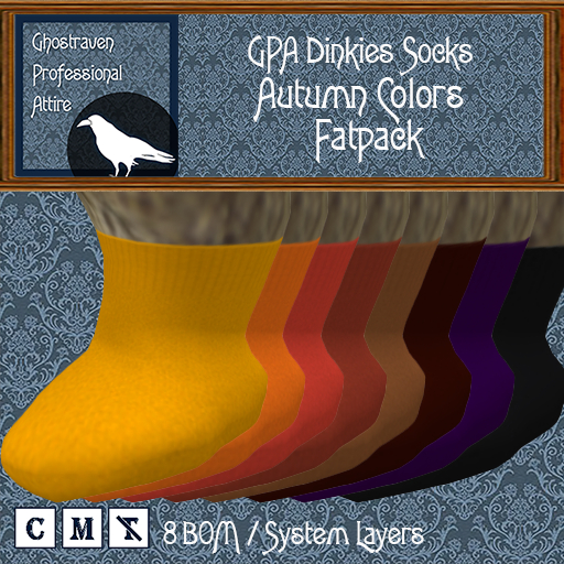 GPA Dinkies Socks BOM - Fatpack Autumn Colors