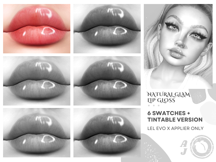 [DEMO] Natural Glam Lip Gloss | HD Lips Applier, Tintable, Lel Evo X | Au Jus.