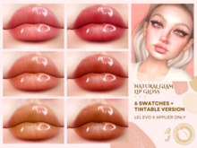 Natural Glam Lip Gloss | HD Lips Applier, Tintable, Lel Evo X | Au Jus.