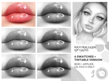 [DEMO] Natural Glam Lip Gloss | Full Pack - HD Lips Applier, BOM, Tintable, Lel Evo X | Au Jus.