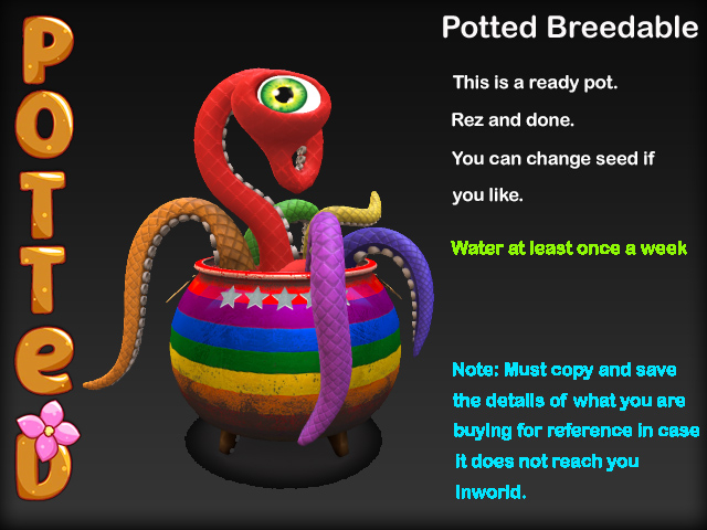 Potted ~ Sorcerer's Stew Karnivore Pot - LE Pride Potion