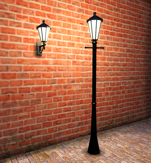 Outdoor wall and street lamp  light on/off