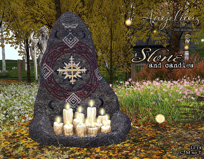 .AngelicUs. Stone and candles  