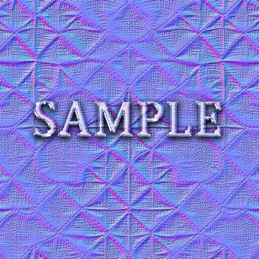 Zoy Texture [ Quilted Fabric Seamless 01 ] Normal Map