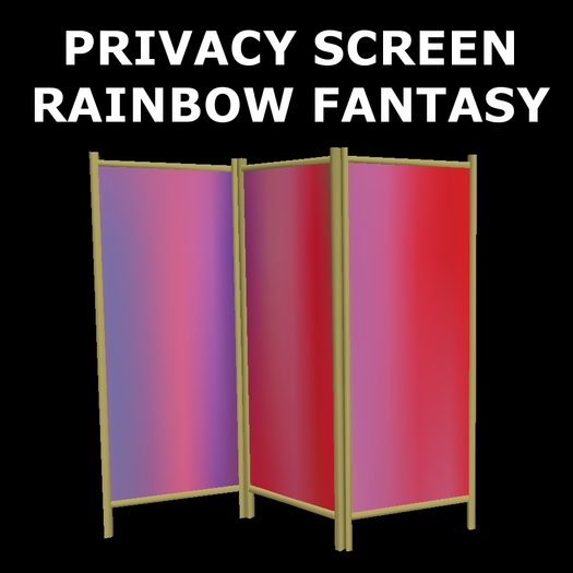 privacy screen Rainbow fantasy