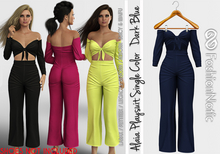 Playsuit Alaia Dark Blue - LaraX, PetiteX, Legacy, Nerido, Reborn, Waifu, Juicy - FashionNatic