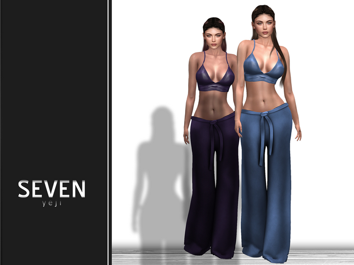 SEVEN - YEJI mesh OUTFIT (blue)
