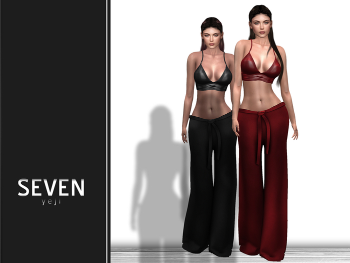SEVEN - YEJI mesh OUTFIT (red)