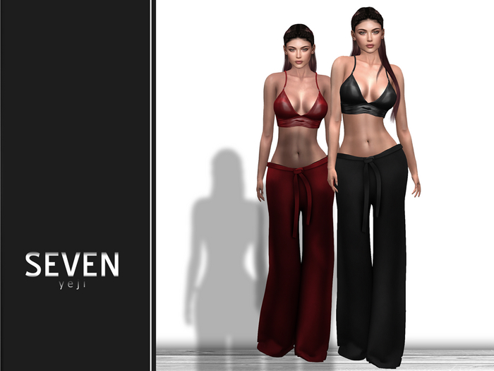 SEVEN - YEJI mesh OUTFIT (black)