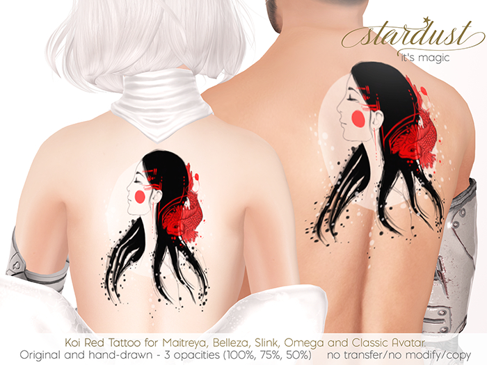 Stardust - Koi - Red Tattoo