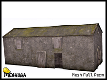 Meshuga Stone Barn Backdrop FULL PERM MESH