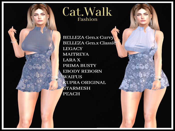 Cat.Walk-Javeria Dress-Blue