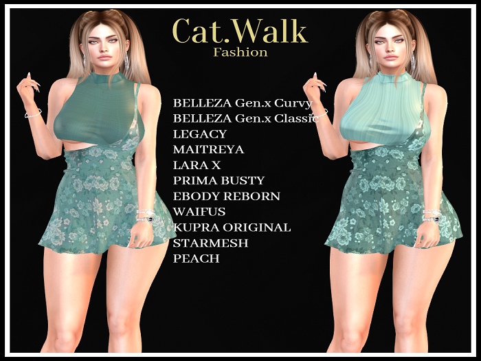 Cat.Walk-Javeria Dress-Turquoise