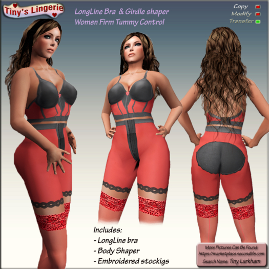 Cora Lingerie Set Black-Red