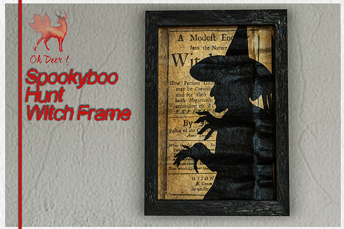 Oh Deer! Spookyboo: Witch Frame (Boxed)