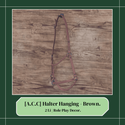 Acres Craft Co. Halter Hanging Brown
