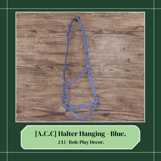 Acres Craft Co. Halter Hanging Blue