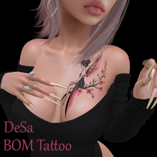DeSa-Fairy F Pink- BOM Tattoo (Add)
