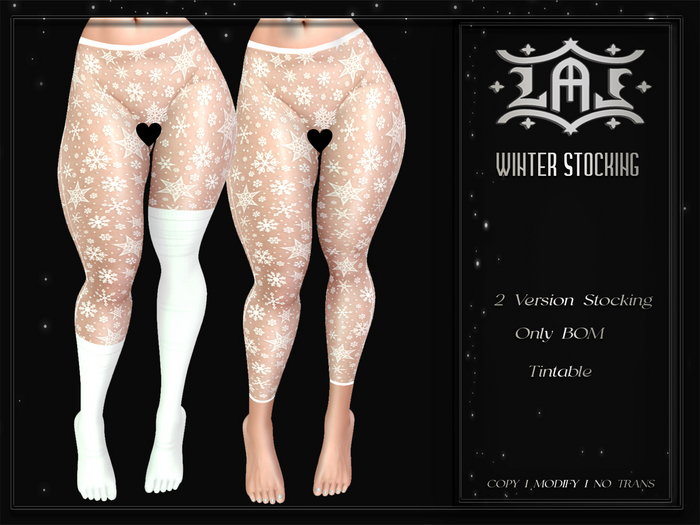 LAL-Winter Stocking Only Bom-Tintable