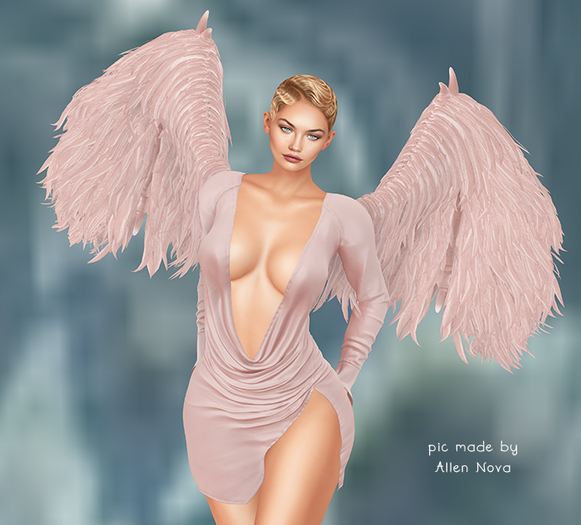 Blueberry - Lillith DRESS + WINGS NUDE (No. 8 + 14)